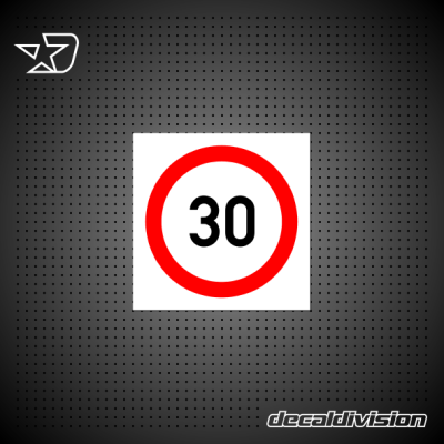 Speed Limit Sign 30km Speed Limit Sign 30km